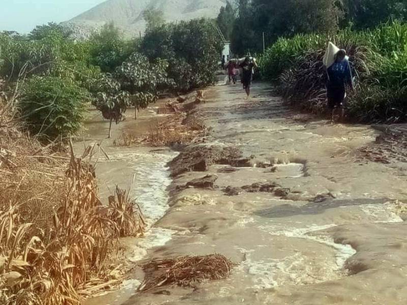 Casma: Desborde de río afecta casas y áreas agrícolas de cinco pueblos 