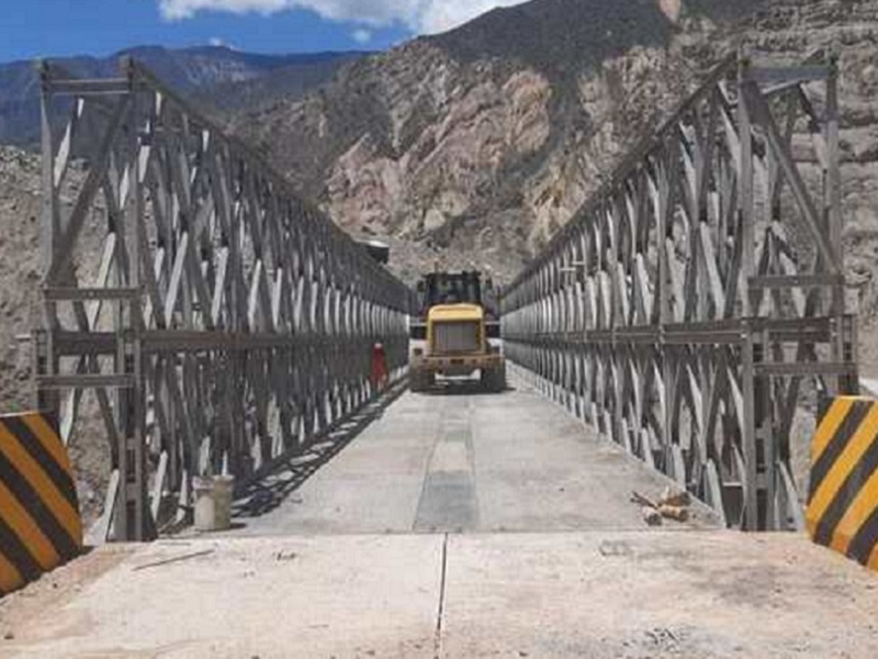 Áncash: Instalan nuevo puente en el sector de Suchimán