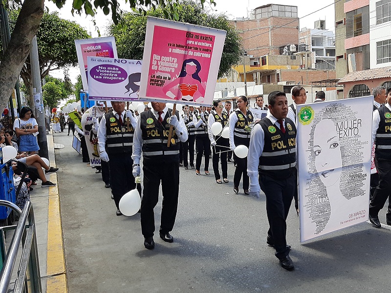 La División Policial de Chimbote se une a la lucha contra el feminicidio
