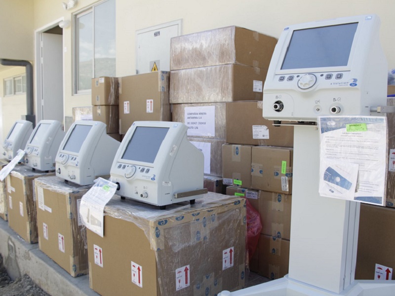 Coronavirus: Entregan 12 ventiladores mecánicos para hospital de Huaraz